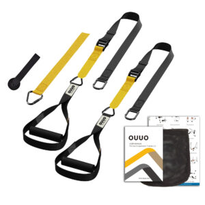 OUUO Suspension Trainer Bodyweight Fitness Training Kit Resistance Trainer System Full-Body Workout Bands Home Gym Straps - Image 1