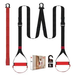 OUUO Home Fitness Suspension Trainer Straps Training Kit Gym Workout Full Body