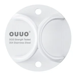 OUUO 304 Stainless Steel Wall Mount Anchor for Resistance Bands & Home Workout Straps, One-Piece Design No Weld Ceiling Bracket, Powder Coated Hook for Indoor & Outdoor Use